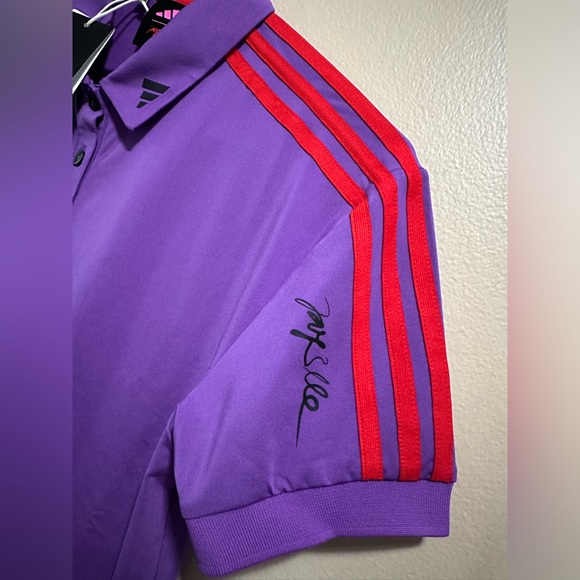 Adidas X Jay3lle Golf Polo Short Sleeve Shirt Purple Womens Size XS - Picture 4 of 6